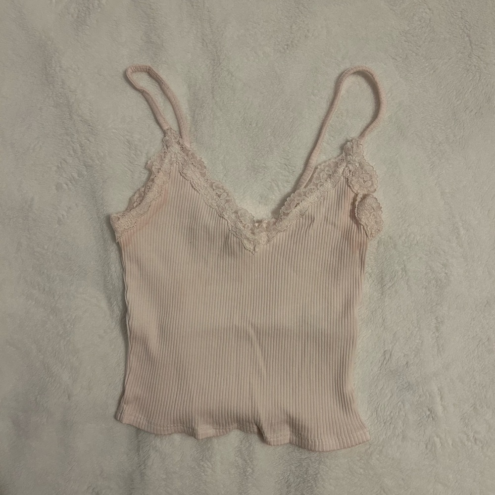 Garage White Lace Tank